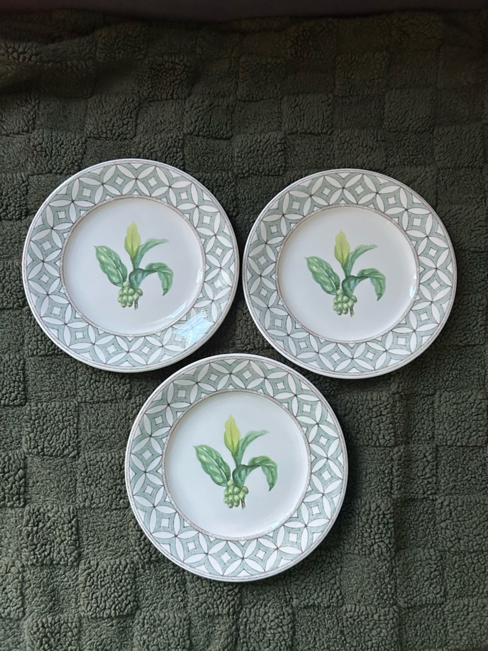 Villeroy & Boch Switch Coffee House LONDON 3 Salad Plates  8 5/8" Vintage
